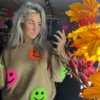 Le mari trui smiley beige